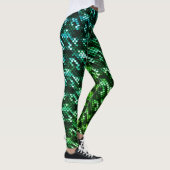 Leggings Echelles de sirène vert foncé et clair (Droite)