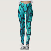 Leggings Échelles des guêtres de mode dans échoué (Devant)