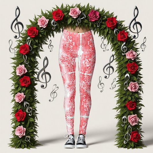 Leggings Échos Cramoisis
