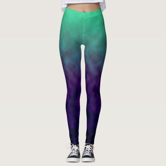 Leggings Échos de la marée d'améthyste (Devant)