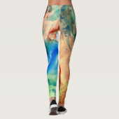 Leggings Éclaboussure abstraite calmante de peinture (Dos)