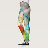 Leggings Éclaboussure abstraite calmante de peinture (Gauche)