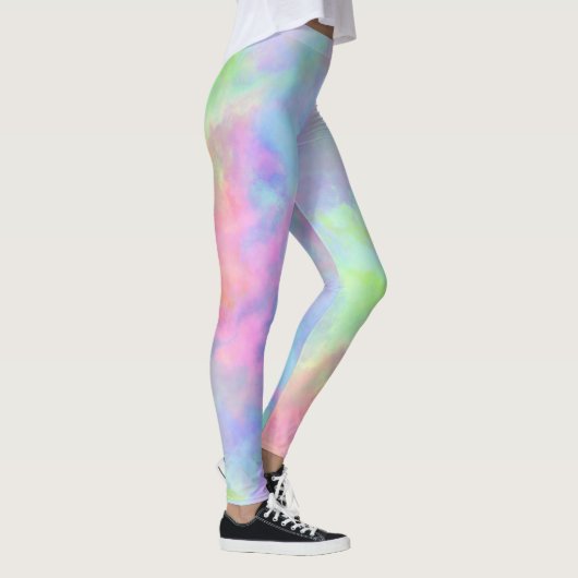 Leggings éclaboussure d'aquarelle opale : (Droite)