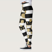 Leggings Éclaboussure de peinture d'or de Faux sur les (Gauche)