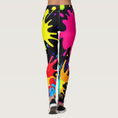 Leggings Éclaboussure de peinture vibrante (Dos)