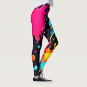 Leggings Éclaboussure de peinture vibrante (Droite)