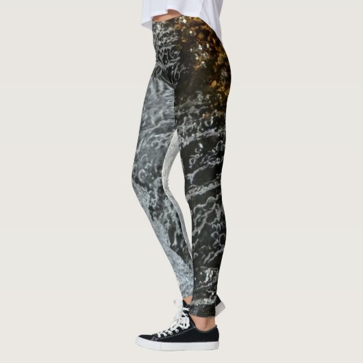 Leggings éclaboussure d'eau sombre (Gauche)