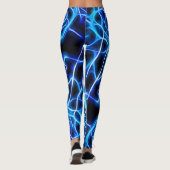 Leggings Éclair électrique néon bleu Tesla Coil (Dos)