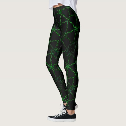 Leggings éclair vert (Gauche)
