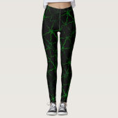 Leggings éclair vert (Devant)