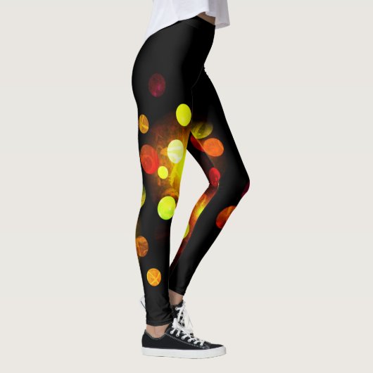 Leggings Éclairer Les Leggins De Scribble Sombre (Droite)