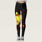 Leggings Éclairer Les Leggins De Scribble Sombre (Devant)
