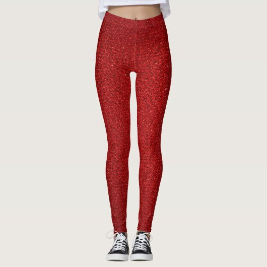 Leggings Éclat de Parties scintillant rouge (Devant)
