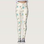 Leggings Éclats atomique ioniques<br><div class="desc">Cette étoile atomique emblématique Leggings motif présente des étoiles atomiques emblématiques. C'est vrai ! L'ancienne école, arrière - plan crème avec des taches d'or est la toile de fond parfaite pour le céleri turquoise, apaisant, et les cercles kitsch vert poire. Les taches de couleur sont sporadiquement placées dans différentes tailles...</div>
