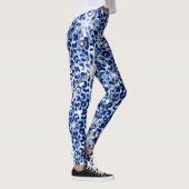Leggings Éclats de guépards bleus (Droite)