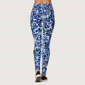 Leggings Éclats de guépards bleus (Dos)