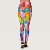 Leggings Éclats de licorne arc-en-ciel (Dos)
