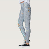 Leggings éclats d'or sur peinture défraîchie (Gauche)