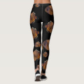 Leggings École De Motif De Poisson De Tissu De Cuir, (Dos)