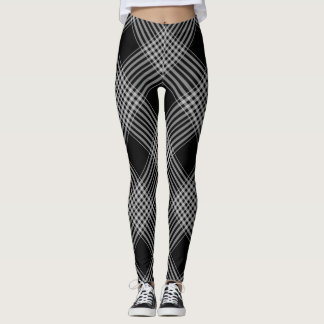 Leggings écossais en plaid beige chèque en tout-sur-impress