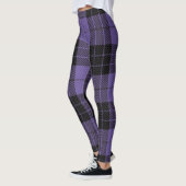 Leggings écossais traditionnels en Tartan violet (Gauche)