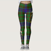 Leggings Ecosse Clan Adam Chasse Crest Tartan Femmes (Devant)