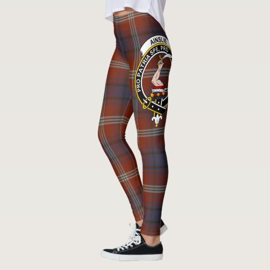 Leggings Ecosse Clan Ainslie Ancienne Crest Tartan Femmes (Gauche)