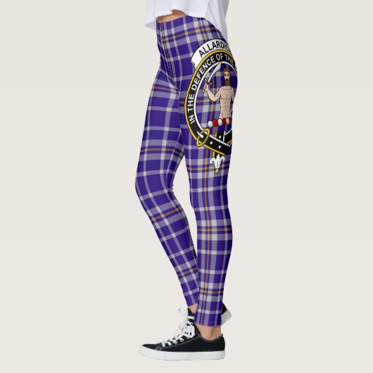 Leggings Ecosse Clan Allardice Crest Tartan Femmes Leging (Gauche)
