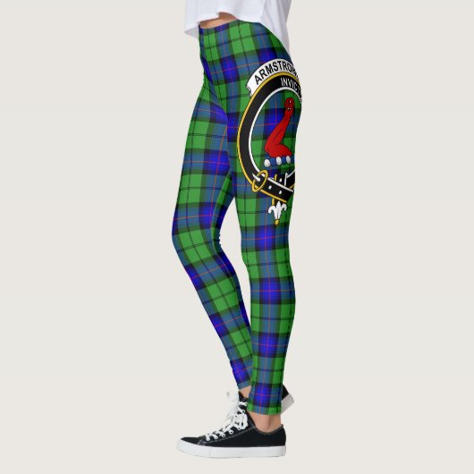 Leggings Ecosse Clan Armstrong Chasse Crest Tartan Femmes (Gauche)