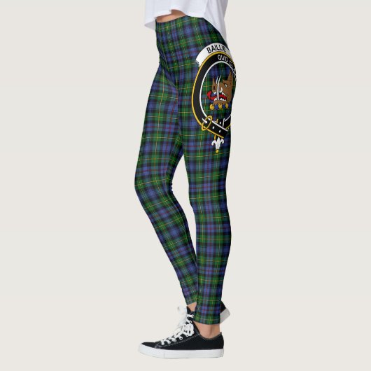 Leggings Ecosse Clan Baillie Chasse Crest Tartan Femmes (Gauche)
