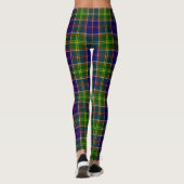 Leggings Ecosse Clan blanc Crest Tartan Femmes (Dos)