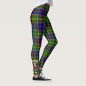 Leggings Ecosse Clan blanc Crest Tartan Femmes (Droite)