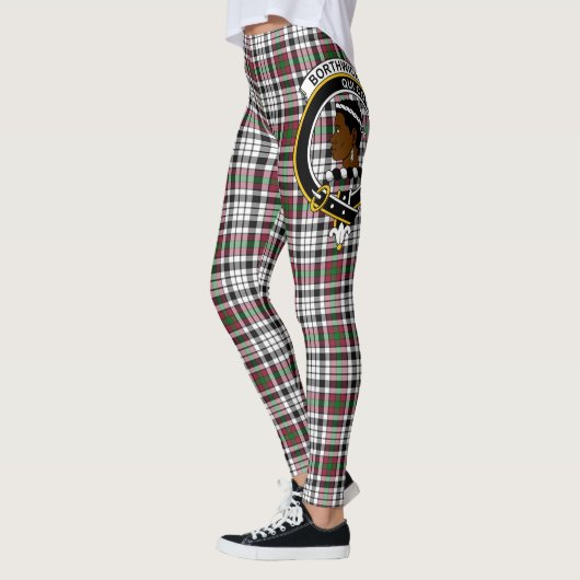 Leggings Ecosse Clan Borthwick Crest Tartan Femmes Leging (Gauche)