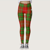 Leggings Ecosse Clan Burnett Ancienne Crest Tartan Femmes (Devant)