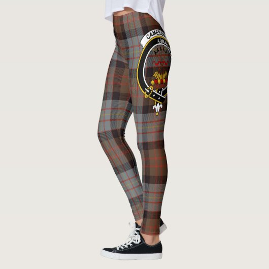 Leggings Ecosse Clan Cameron De Erracht Patiné Crest (Gauche)