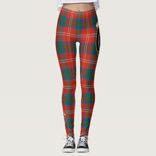 Leggings Ecosse Clan Chisholm Ancienne Crête Tartan Femmes (Devant)