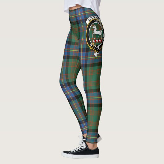 Leggings Ecosse Clan Cochrane Ancienne Crest Tartan Femmes (Gauche)