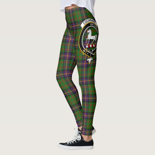 Leggings Ecosse Clan Cochrane Chasse Crest Tartan Femmes (Gauche)