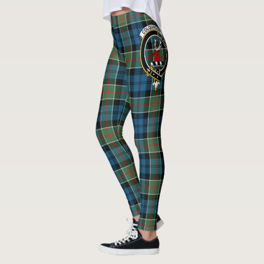 Leggings Ecosse Clan Colquhoun Ancienne Crest Tartan Femmes (Gauche)