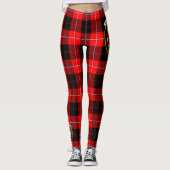 Leggings Ecosse Clan Cunningham Crest moderne Tartan Women (Devant)