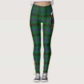 Leggings Ecosse Clan Davidson Crest moderne Tartan Femmes (Devant)