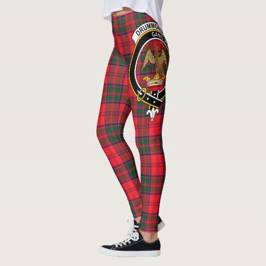 Leggings Ecosse Clan Drummond Crest moderne Tartan Femmes (Gauche)