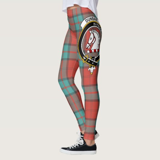 Leggings Ecosse Clan Dunbar Ancienne Cimier Femmes Tartan (Gauche)