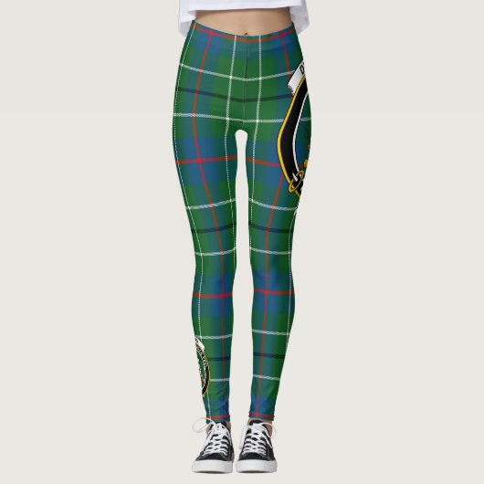 Leggings Ecosse Clan Duncan Ancienne Cimier Tartan Femmes (Devant)
