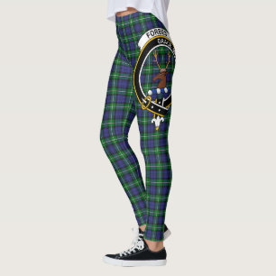 Leggings Ecosse Clan Forbes Moderne Crest Tartan Femmes