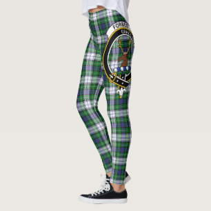 Leggings Ecosse Clan Forbes Robe Crest Tartan Femmes