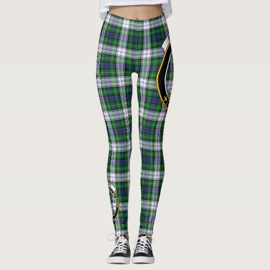 Leggings Ecosse Clan Forbes Robe Crest Tartan Femmes (Devant)