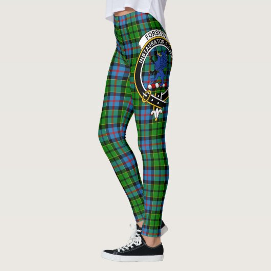 Leggings Ecosse Clan Forsyth Moderne Crest Tartan Femmes (Gauche)