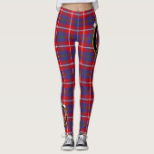 Leggings Ecosse Clan Galloway Red Crest Tartan Femmes (Devant)