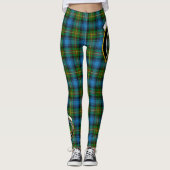 Leggings Ecosse Clan Grant Chasse Crest Tartan Femmes (Devant)